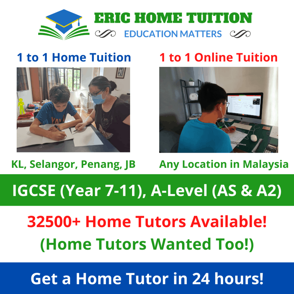 1 to 1 home tuition/ online tuition malaysia