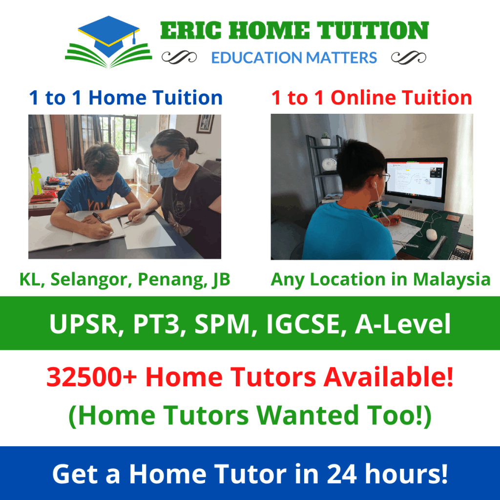 1 to 1 home tuition/ online tuition malaysia