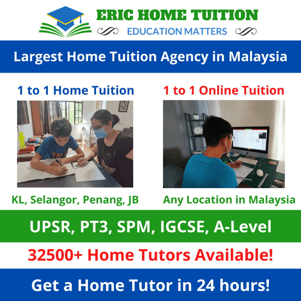 1 to 1 home tuition/ online tuition malaysia