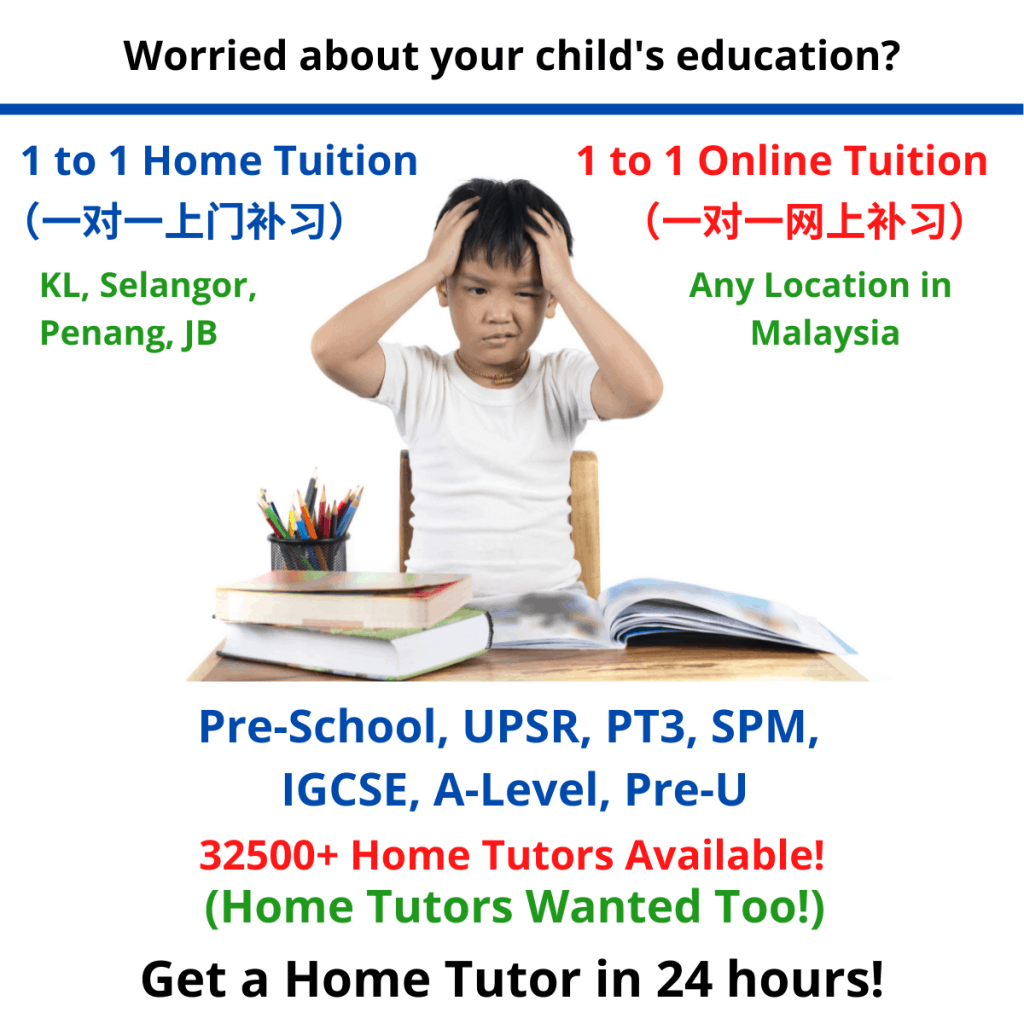 1 to 1 home tuition/ online tuition malaysia