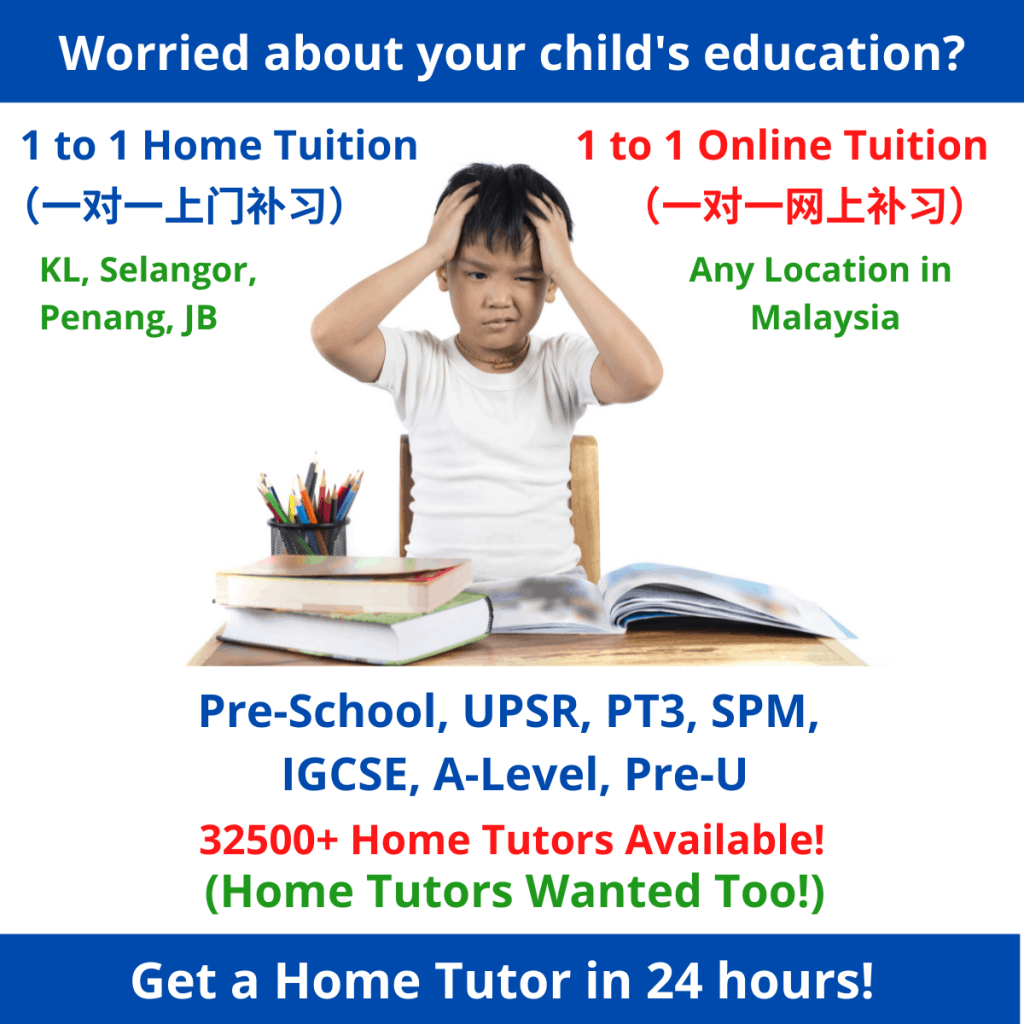 1 to 1 home tuition/ online tuition malaysia