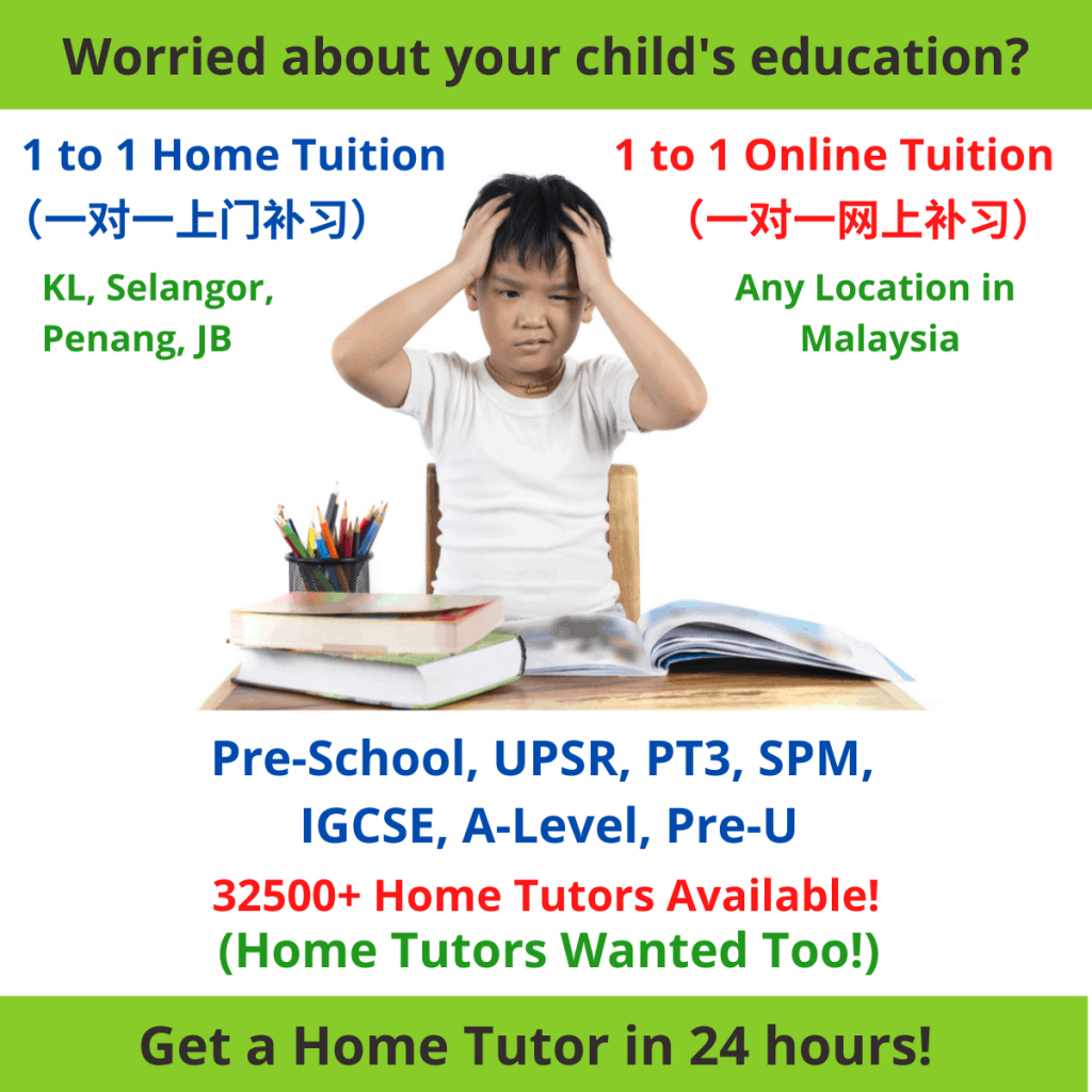 1 to 1 home tuition/ online tuition malaysia