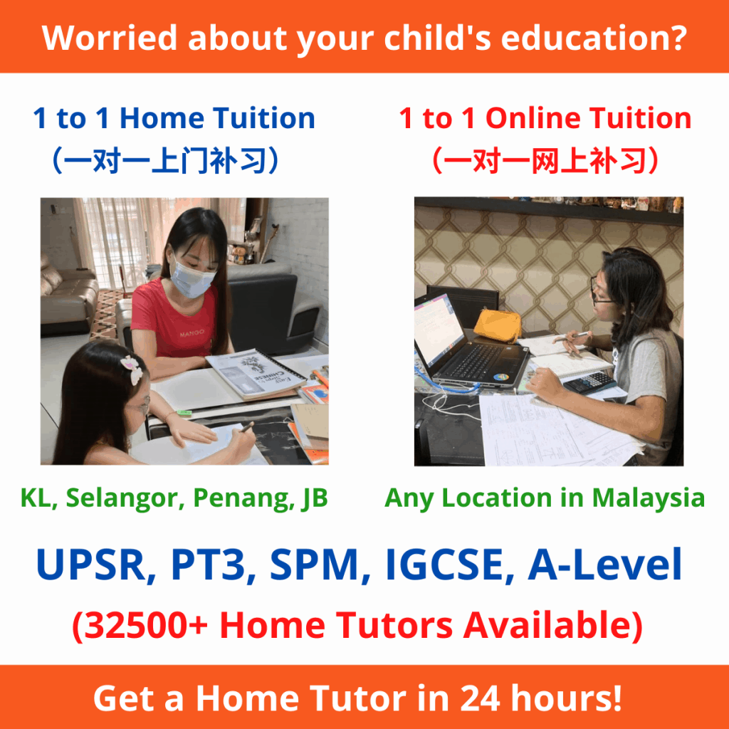 1 to 1 home tuition/ online tuition malaysia