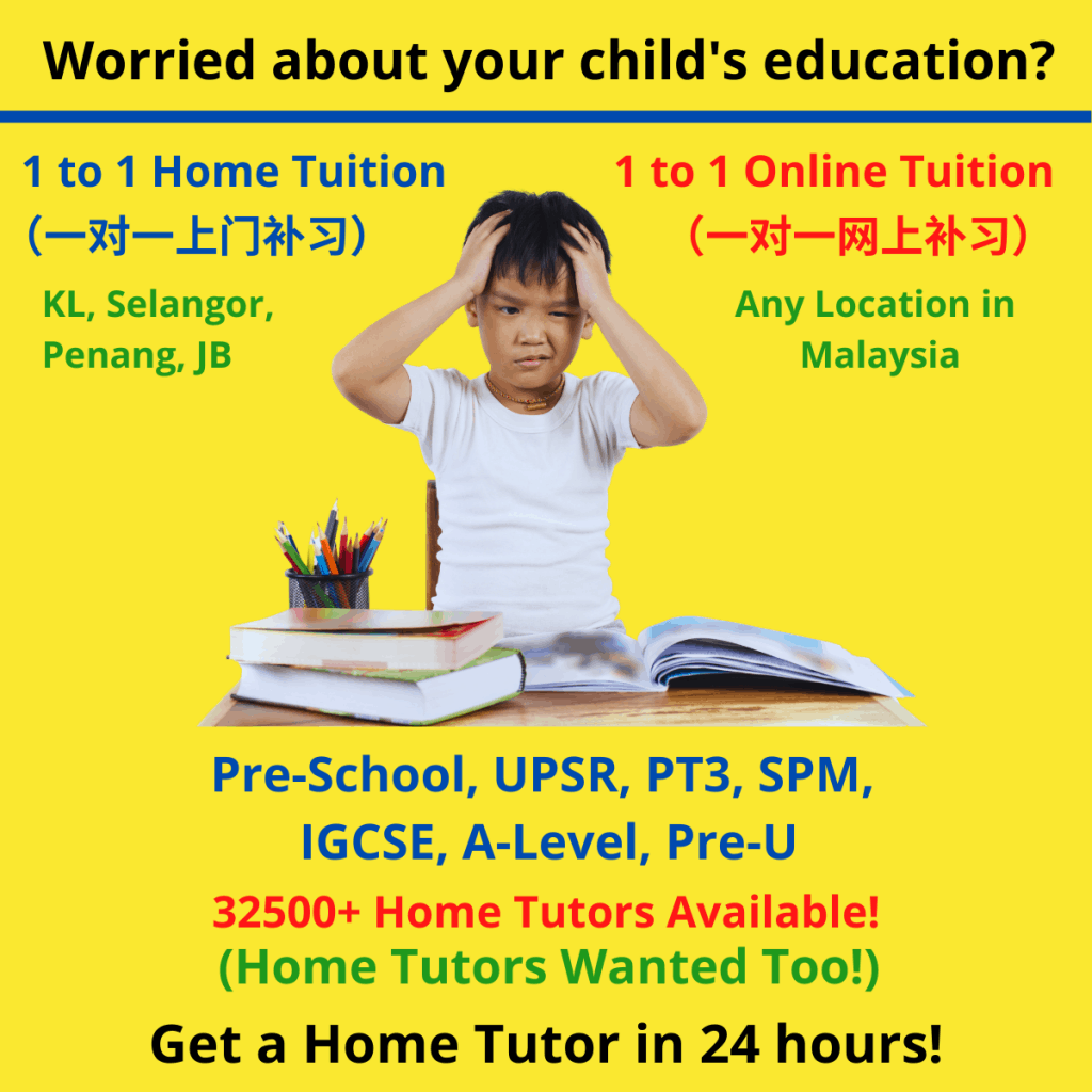 1 to 1 home tuition/ online tuition malaysia