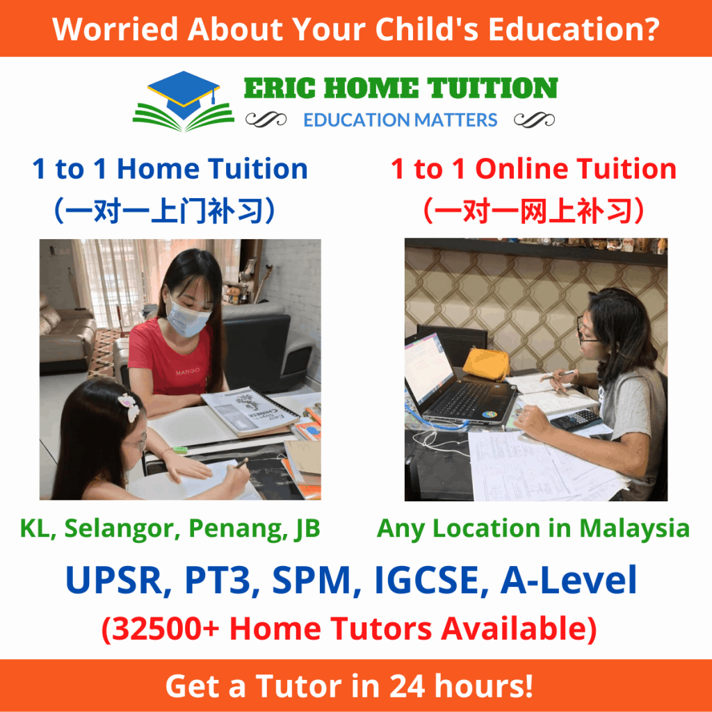 1 to 1 home tuition/ online tuition malaysia